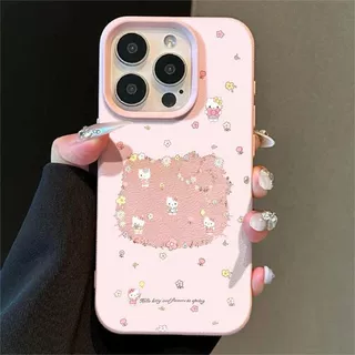 镂空鲜花KT适用于苹果16PROMAX手机壳iPhone15小众14荔枝纹13软壳