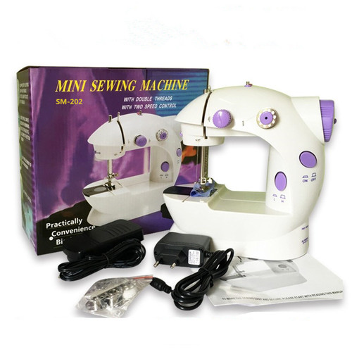 Factory Foreign Trade 202 Household Sewing Machine Electric Desktop Mini Sewing Thick Material Machine Automatic Portable Fabric Clothes Cart