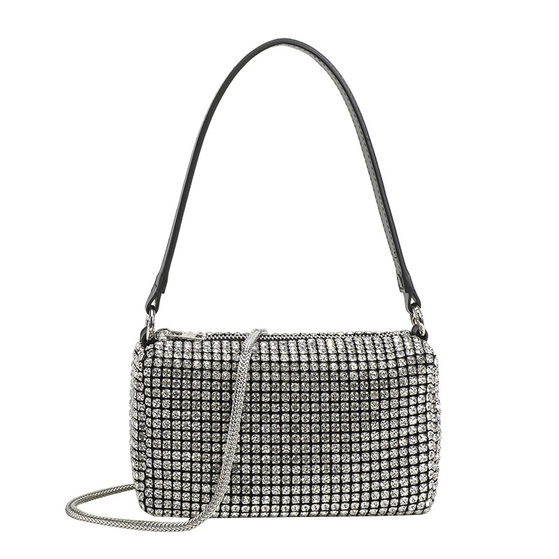 Rhinestone Full Diamond Bag - Luxury Underarm Bag, Evening Clutch, Sparkling Handbag For Women - Thumbnail 5