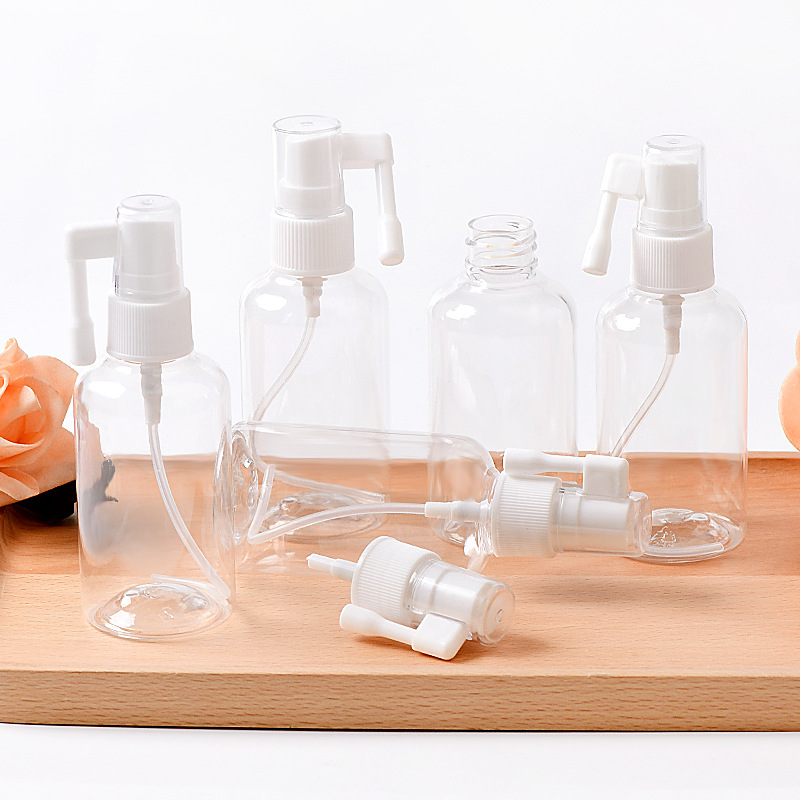 20口短摇杆纯露水包装除臭喷瓶清洁剂去污渍包装瓶75ml圆肩透明瓶