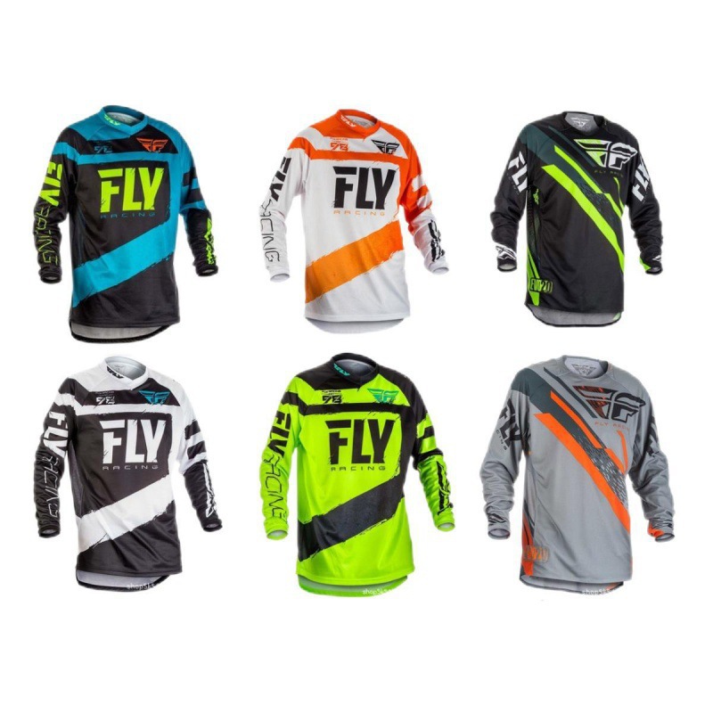 FLY Descending Suit Sunscreen Quick-drying Suit T-shirt Racing Mountain Bike Off-road Motorcycle Motorcycle Motorcycle Equipment Riding Suit