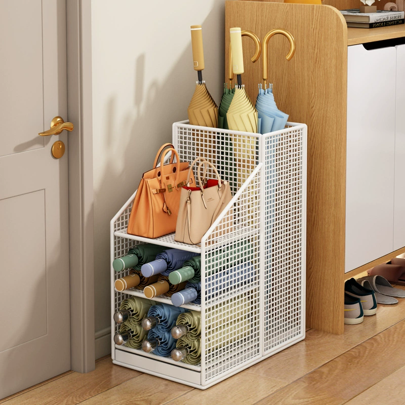 Umbrella, storage system, capacious drying rack with umbrella holder for commercial use for yoga