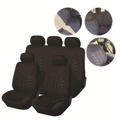Type for Cars, Universal seat cover - black-press-machine-9-piece-set-5-seater-general