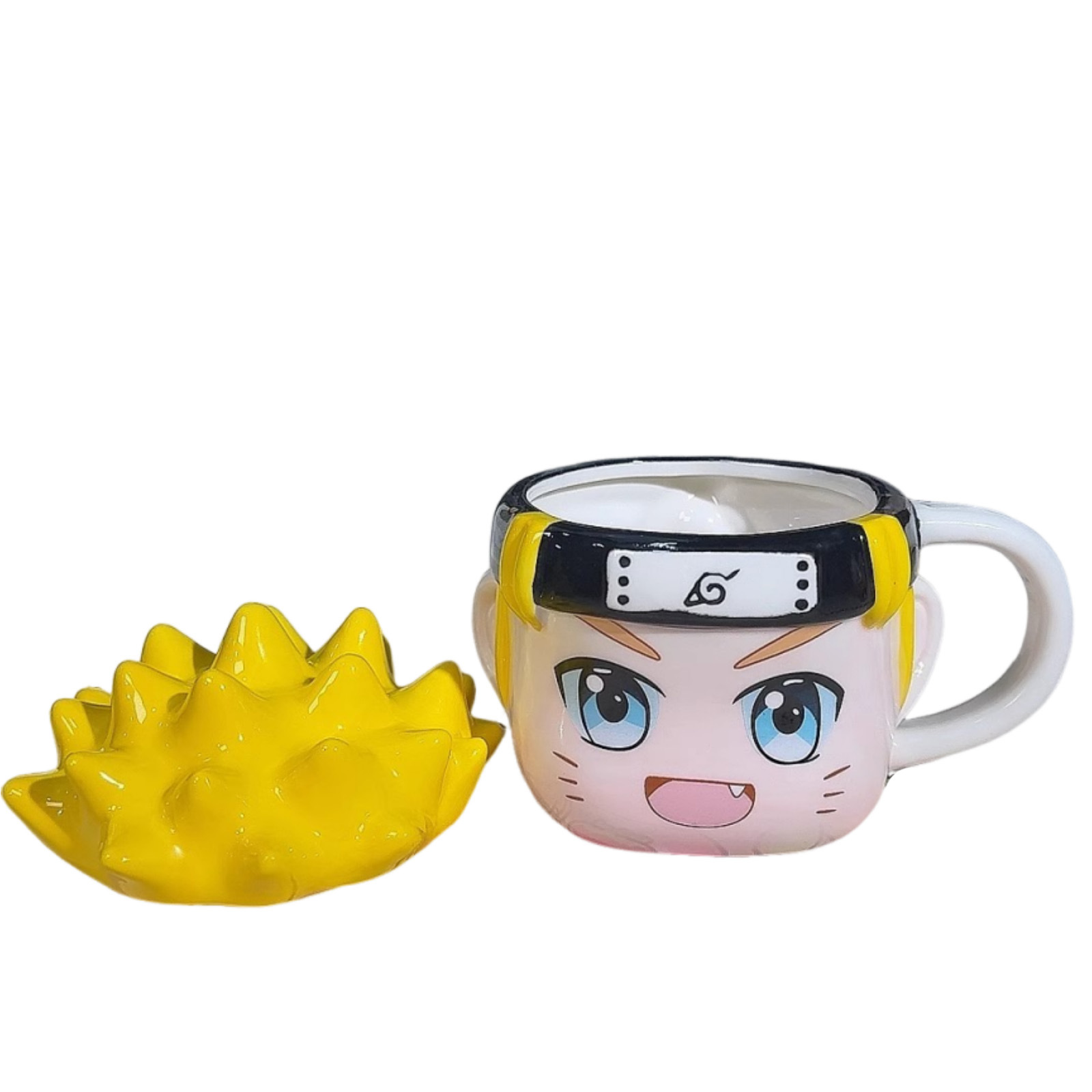 Taza de marca Hokage con cubierta de animación taza de agua taza de cerámica con personalidad creativa taza de leche de moda