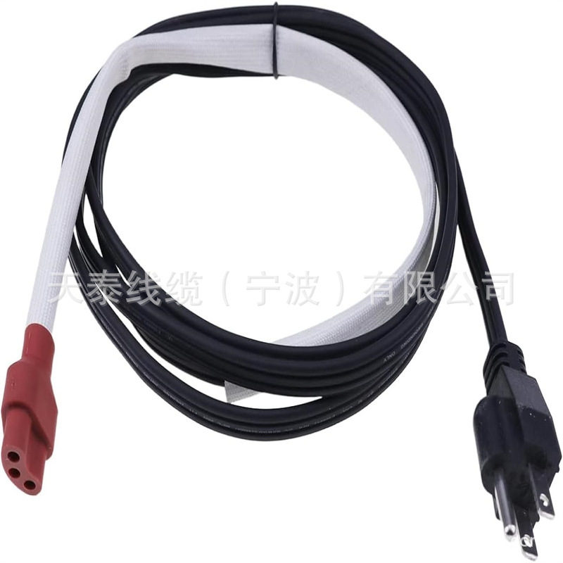 跨境专供 HPN 3/C 美规电源线 纯铜三芯美规插头线天泰