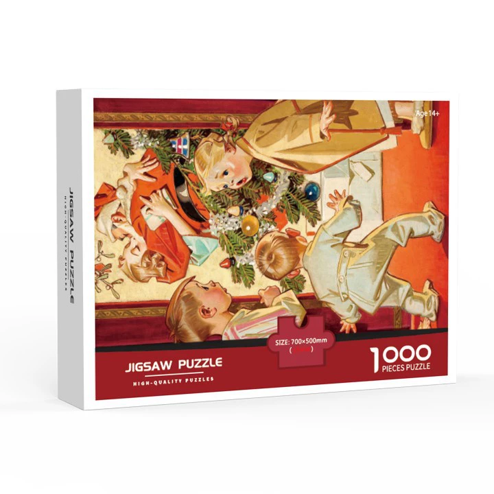 White card paper 1000 pieces 70*50CM adult puzzle manufacturer source challenge