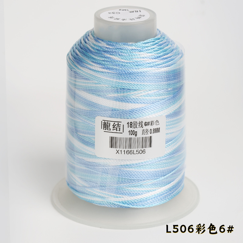 Nuevo dragón de 18 hebras de alambre teñido de 0,8 mm de grosor DIY pulsera collar tejido a mano multicolor opcional