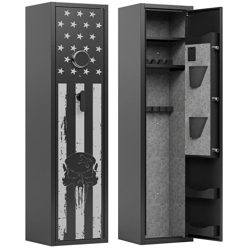 Caja Fuerte de Huella Dactilar para Armas de Acero Antirrobo para Uso Doméstico