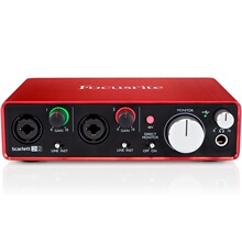 福克斯特Focusrite Scarlett 2i2录音声卡K歌直播 USB音频接口