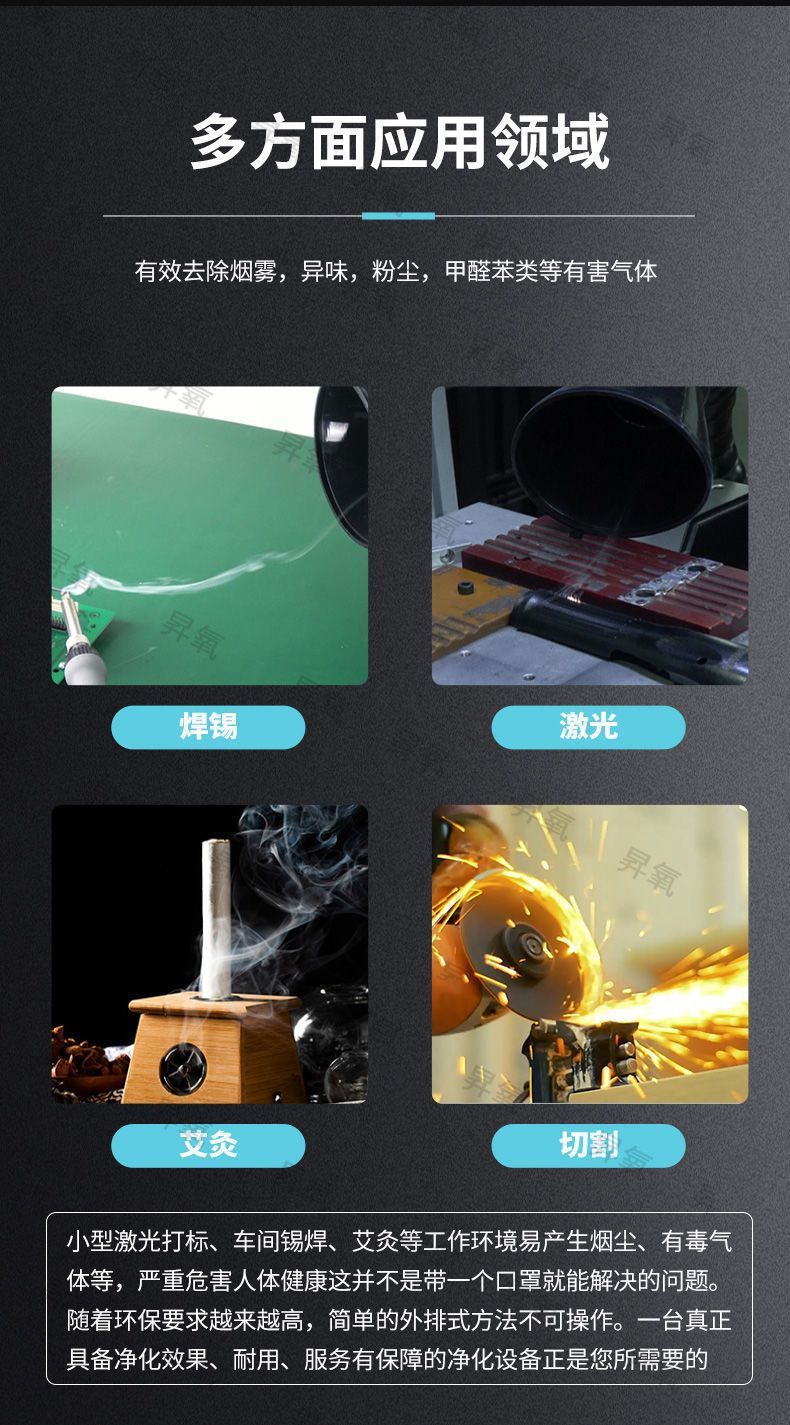 Moxibustion Smoke Purifier Mobile Smoking Exhaust Machine Home Health Center Beauty Traditional Chinese Medicine Hospital System Smoke Remover