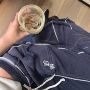 小众微喇撞色美式卫裤