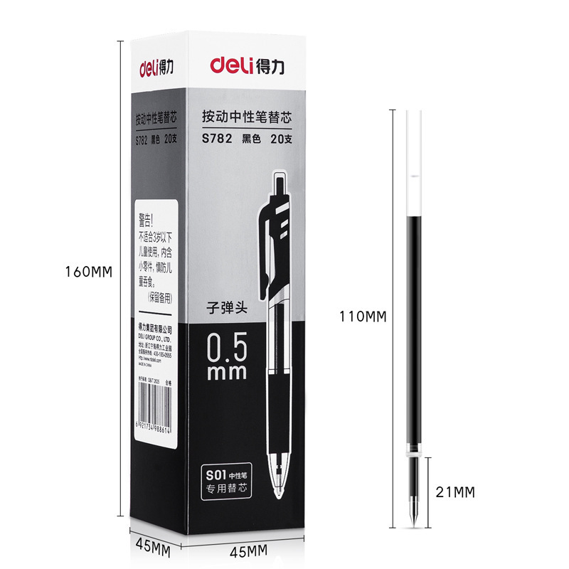 Repuesto de Tinta Gel Tipo Bala S782 S01 0.5mm de Plástico para Escritura image 4