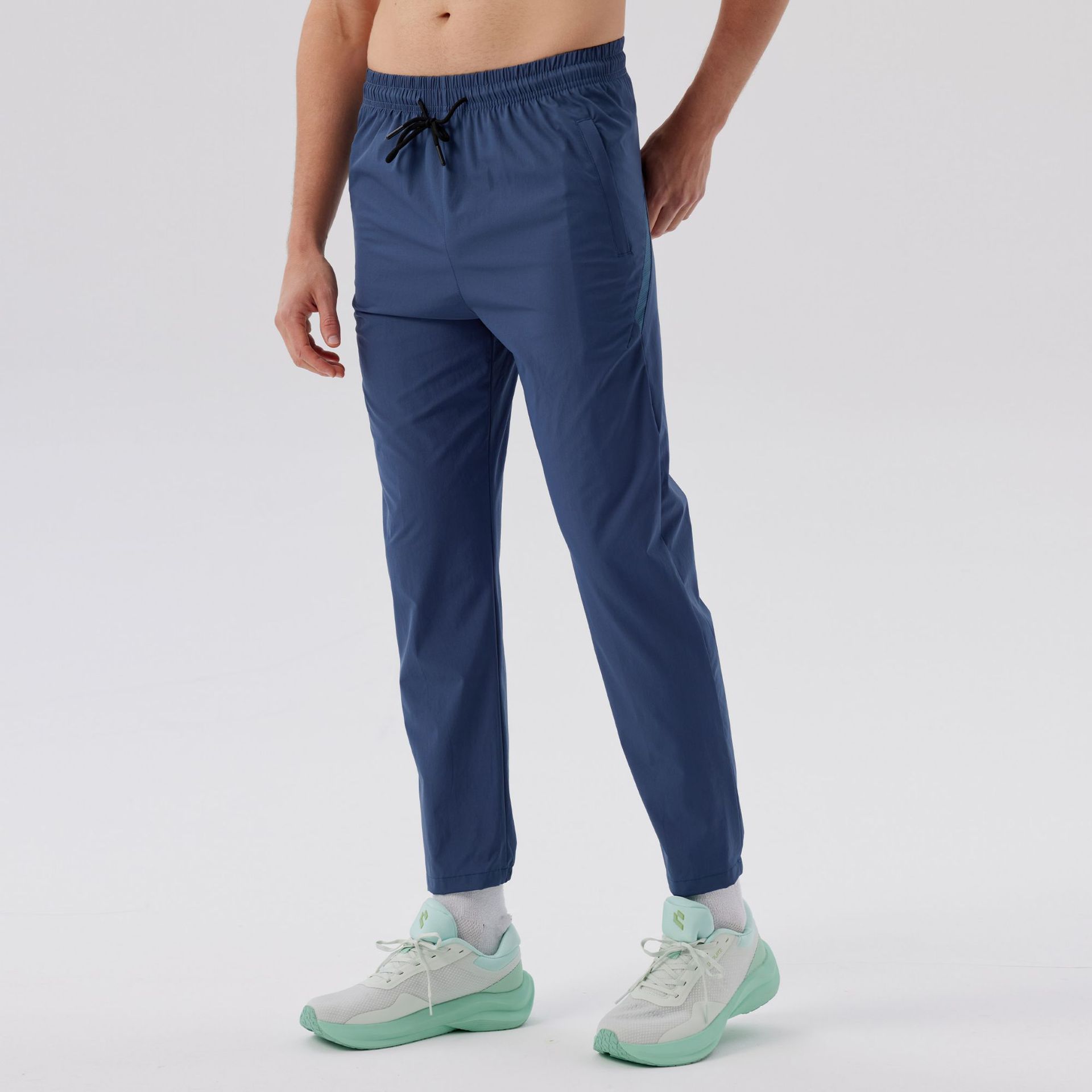 Dijia pantalones deportivos al aire libre para hombres 2025 pantalones casuales rectos sueltos de primavera pantalones rápidos para correr pantalones secos de fitness para hombres