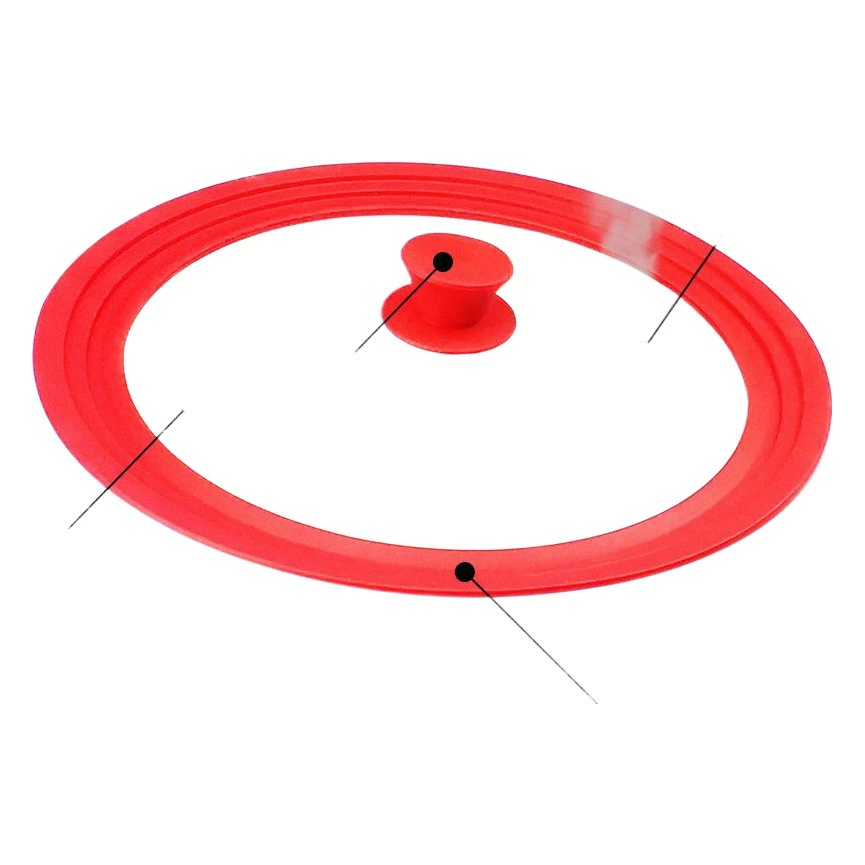 Происхождение в наличии многоцелевая силиконовая крышка из закаленного стекла Бытовая универсальная прозрачная стеклянная крышка с защитой от ожогов