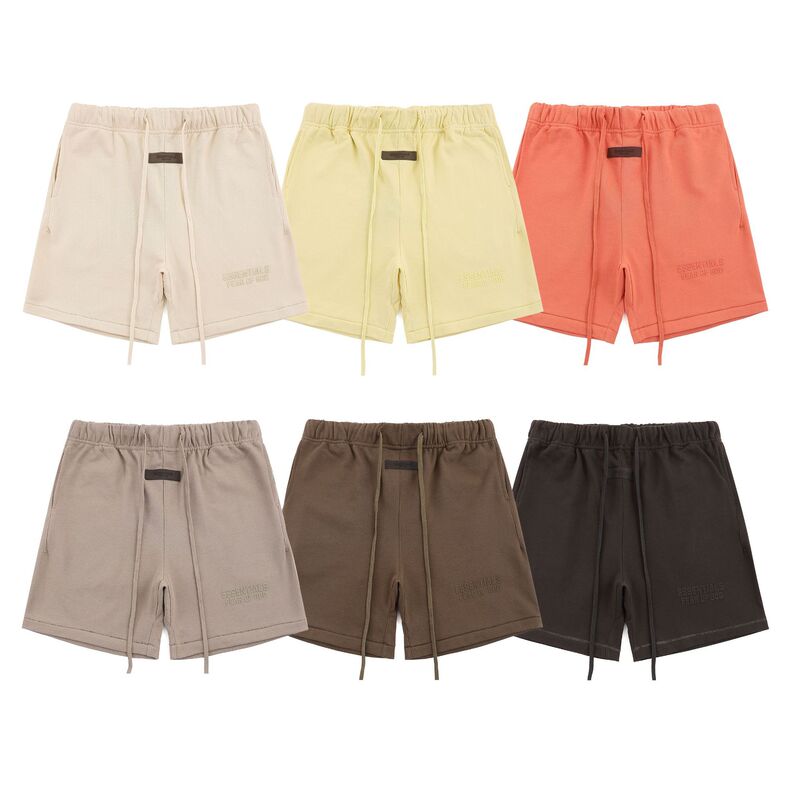 Cross-border Foreign Trade high quality ESSENTIALS Line Trendy Brand FOG Leisure Drawstring Trendy Heavy Shorts for Men and Women