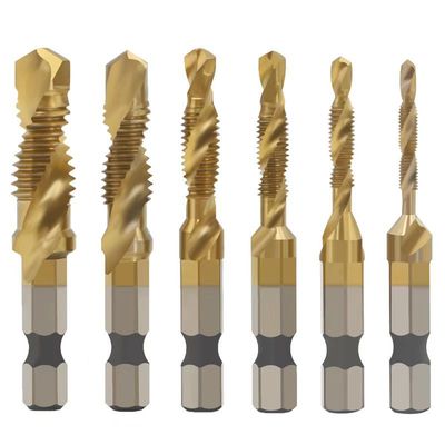 Spiral reunite with Tap Trine Integrated machine high speed Tapping bit Six corners drill hole