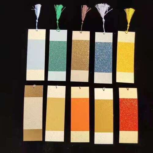 Anhui Xuan Paper Gilded Bookmark, Calligraphy Painting and Calligraphy Bookmark, Stationery Four Treasures Paper Bookmark