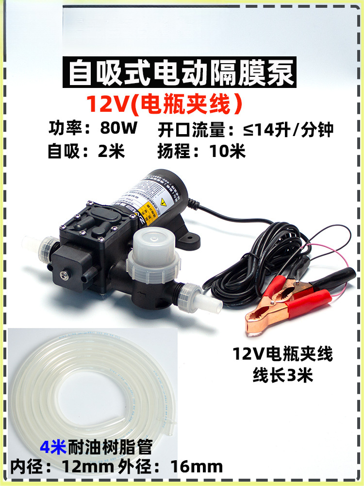 Tanque de combustible del automóvil bomba de bombeo eléctrica bomba de bombeo 12v24V220V bomba de bombeo gasolina diesel bomba de agua bomba de autoaspiración
