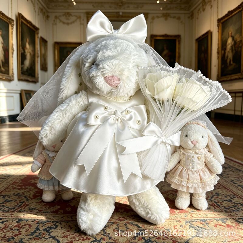Only Doll Clothes - 31/36/51cm Bonnie Rabbit Doll Clothes, Wedding Dress, Suit, Formal Dress, Overalls, Sweatshirt, Skirt Set Only Doll Clothes - 31/36/51cm Bonnie Rabbit Doll Clothes, Wedding Dress, Suit, Formal Dress, Overalls, Sweatshirt, Skirt Set