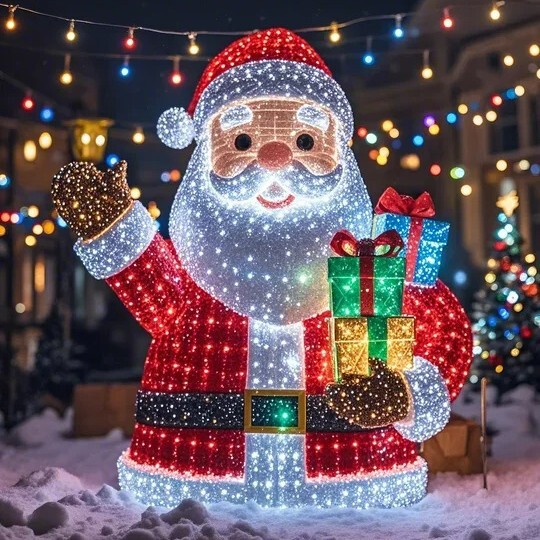 クリスマスライト美陳老人造形デパート地に大型屋外装飾クリスマス装飾セットメーカーを配置する|undefined