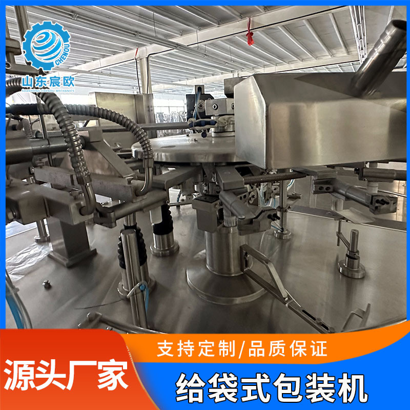 全自动包装机小酥肉给袋式不锈钢包装设备狮子头肉丸封口打包机