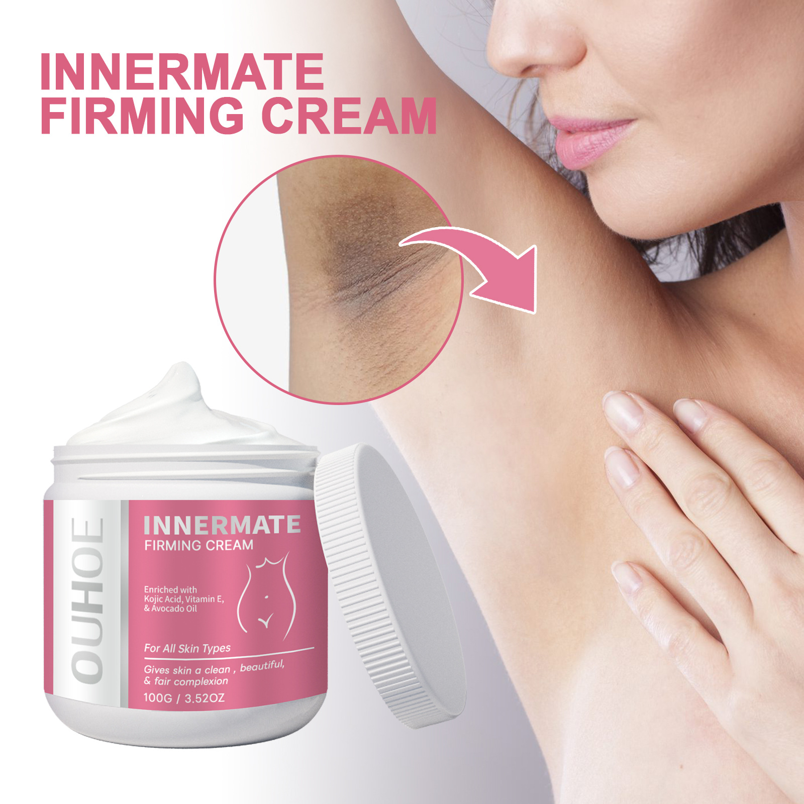 Cross-Border Ouhoe Body Whitening Cream to Repair Dark Underarms, Dark Joints, and Brighten the Inner Thighs, Available for Dropshipping