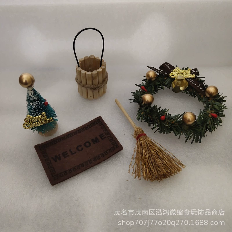 Кукольный домик аксессуары для кукольного домика мини рождественские ворота сцена украшение атмосфера моделирование модель кукольного домика