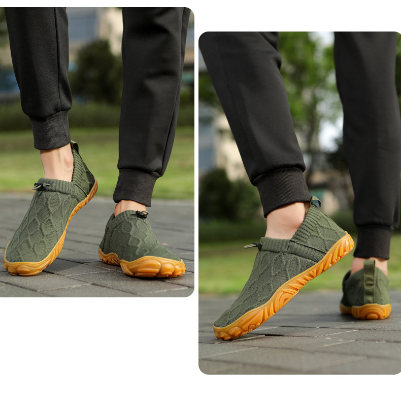 Summer Cross-border Large Size Breathable Loafers For Men, Casual Wear-resistant Slip-on Mesh Shoes, Dad Shoes_vogvips.com