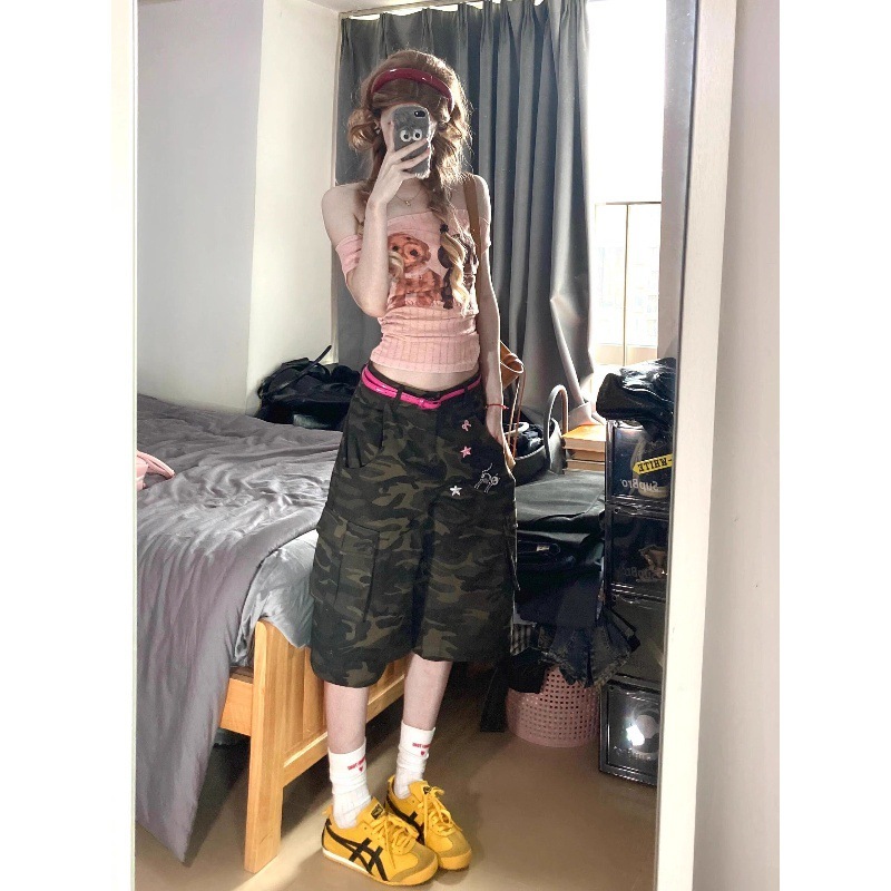 Pure Lust ワンショルダー パピープリント 半袖 Tシャツ レディース 夏 スリムフィット シックで美しいショートトップス イン|undefined