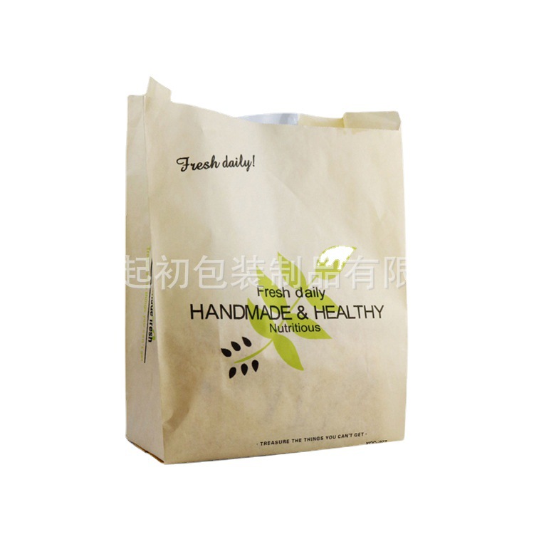 烘焙包装牛皮纸开窗防油袋创意环保牛皮纸袋 蛋糕甜品打包袋