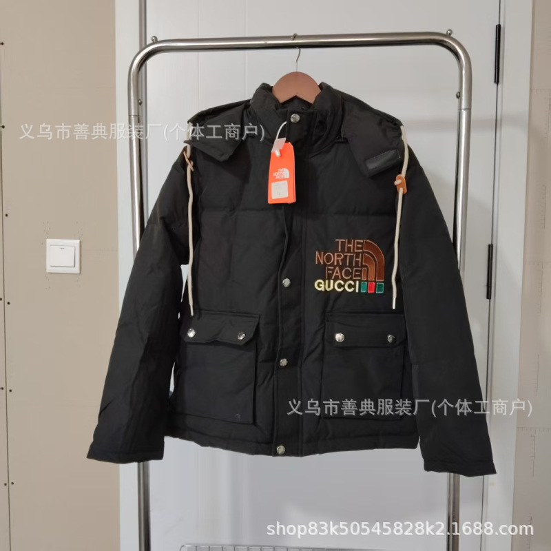 冬季北家高版本男士羽绒服字母连帽新款休闲夹克宽松百搭女士外套|undefined