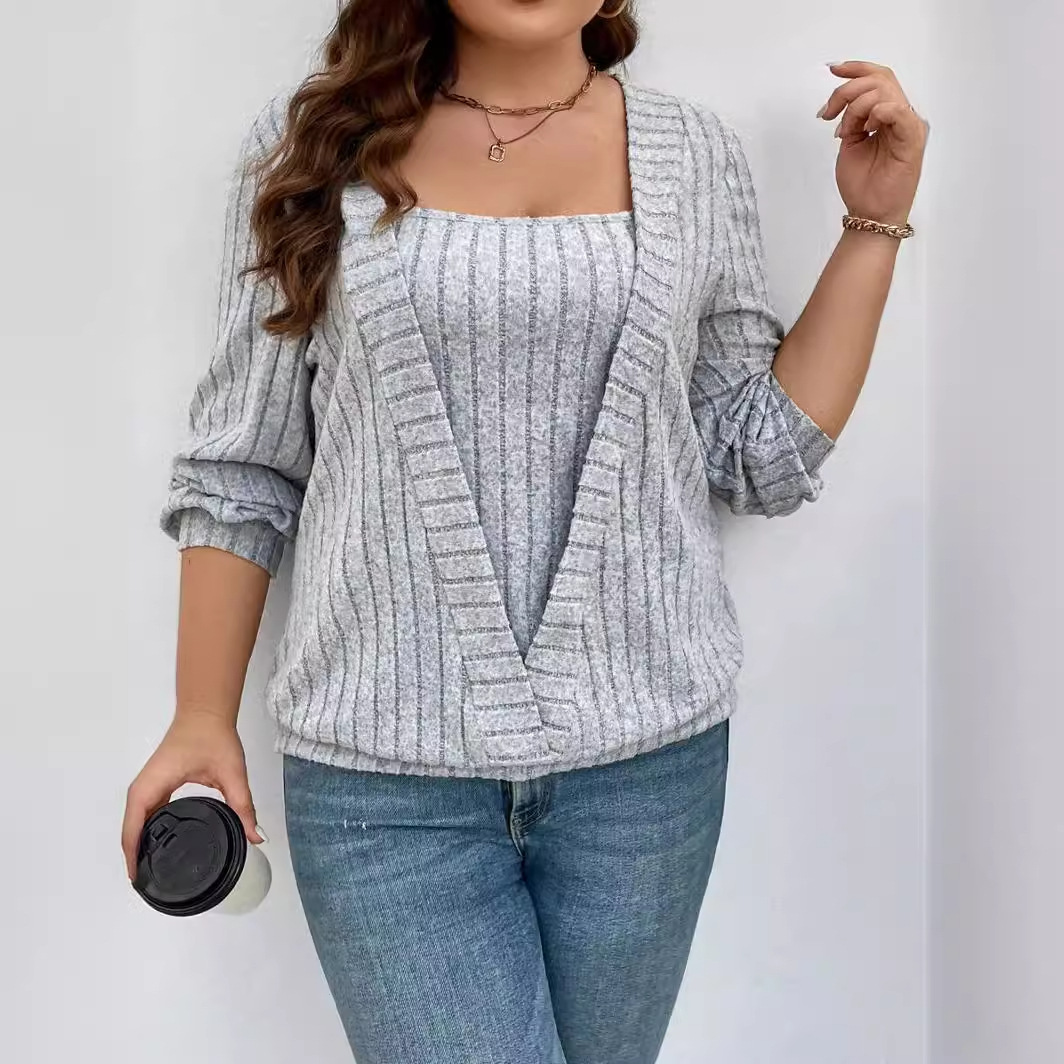 demi-season solid long-sleeve