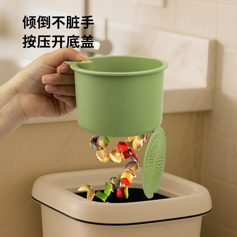 多功能厨房置物架按压式沥水篮水槽挂篮过滤收纳蓝挂篮防堵沥水篮|undefined