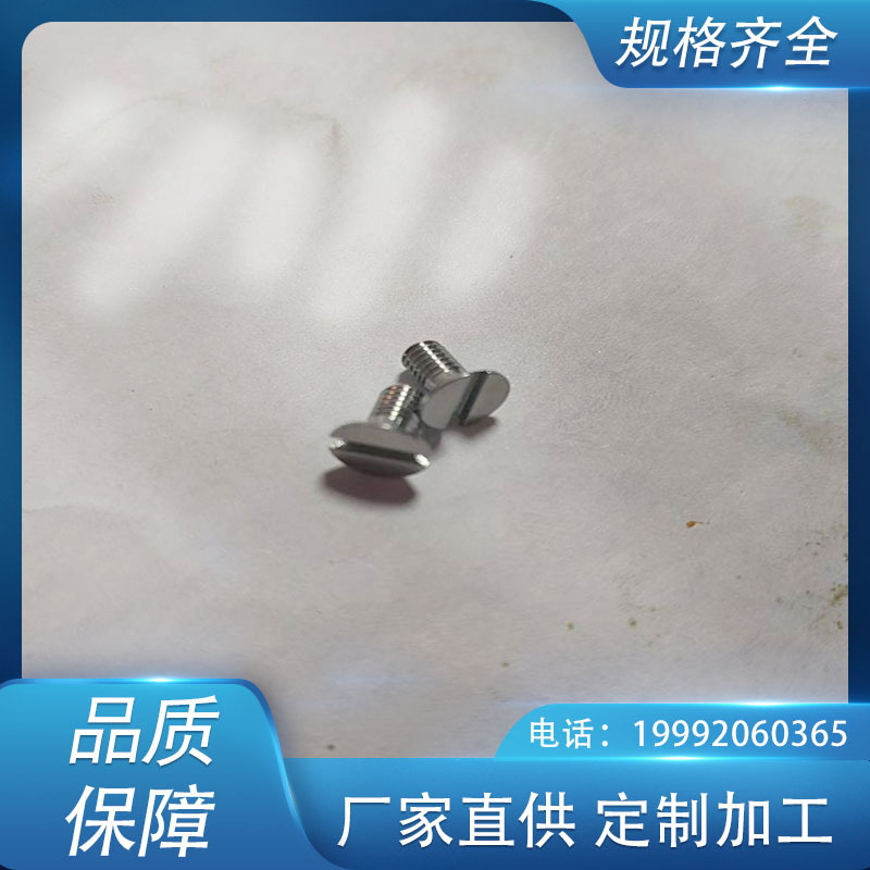 厂家供应 高温钼螺钉 沉头一字槽钼螺丝 TZM钼合金螺栓 耐高温钼