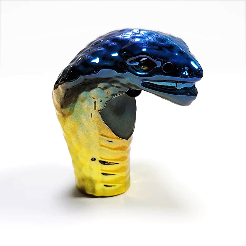 彩色真空电镀abs塑料  拐杖头塑胶电镀膜 七彩渐变uv真空电镀厂