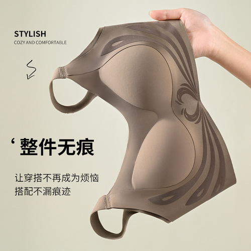 Nude Seamless Adjustable Lift Anti-Sagging Plus Size Bra for Women, Push Up and Contouring Bra with No Underwire 