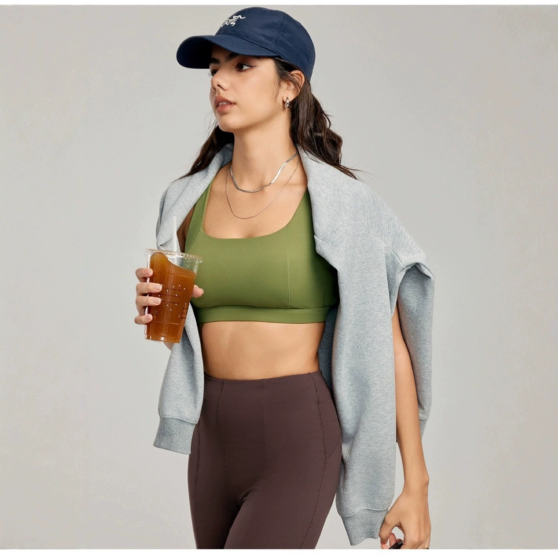 Производство трансграничных товаров в стиле Alo с нанесением логотипа, спортивный бюстгальтер с перекрестной спинкой для фитнеса, нижнее белье для пар.