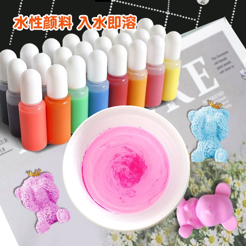 Esencia de color a base de agua Tai Rui de 30 colores, yeso soluble en agua, resina, pasta de color hecha a mano, pigmento de cemento, fabricante de esencia de color DIY