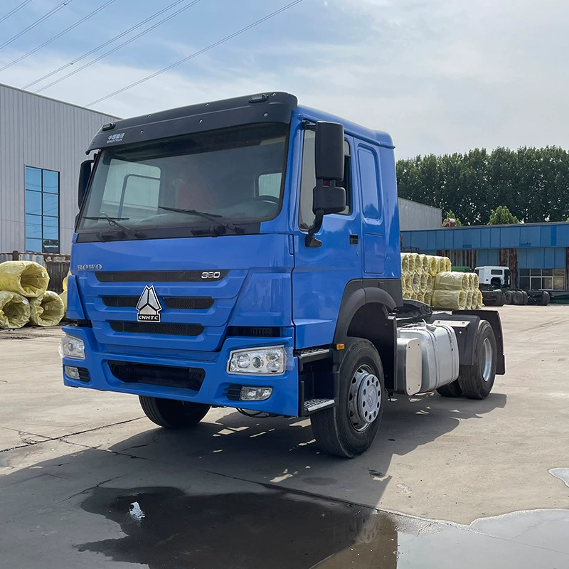 Sinotruk Howo 4*2 тягач с полуприцепом, двухмоторный тяжелый грузовик, 375 л.с., головной тягач для контейнерных перевозок