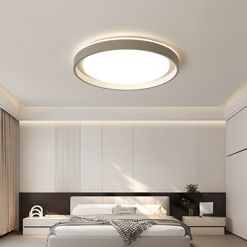 [Selección estricta] lámpara de techo minimalista de espectro completo lámpara de dormitorio de protección de ojos moderna ventilador de techo paquete de lámparas inteligentes para toda la casa