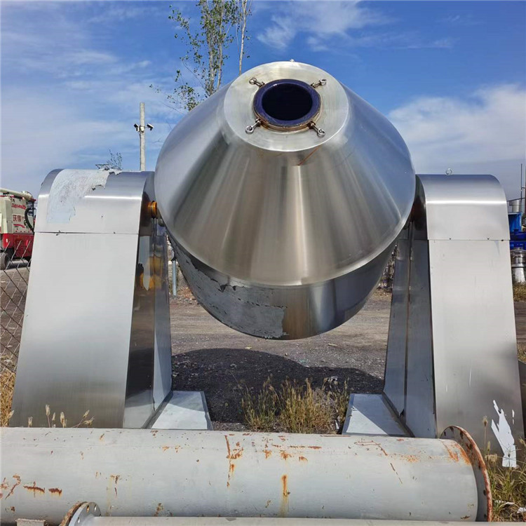 供应二手原料药品真空回转干燥设备 实验室双锥真空干燥机