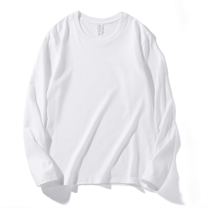 230g長袖Tシャツ メンズ 無地 丸首 ゆったり ベースレイヤー カルチャーシャツ インナー 作業服 カスタムプリントロゴ入り|undefined