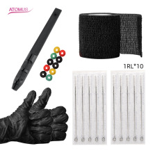 黑色3D手工纹身笔1RL纹身手针套装纹身机纹身笔纹身器材WSTZ0735