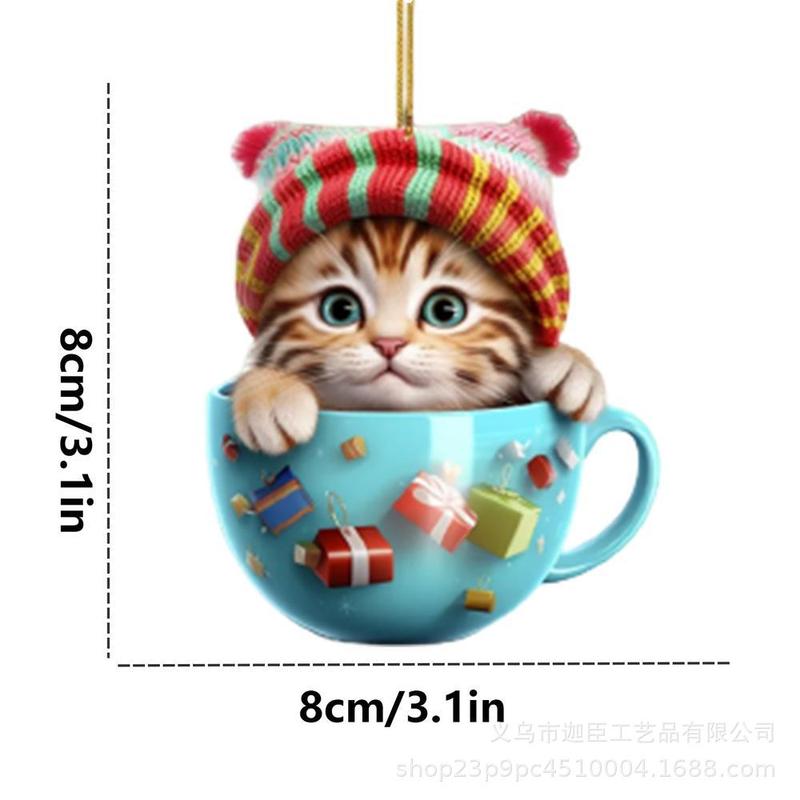 国境を越えた新しいカップ猫平面ストラップナタール平恩特美しい猫アヴァル装飾アクセサリーストラップ|undefined