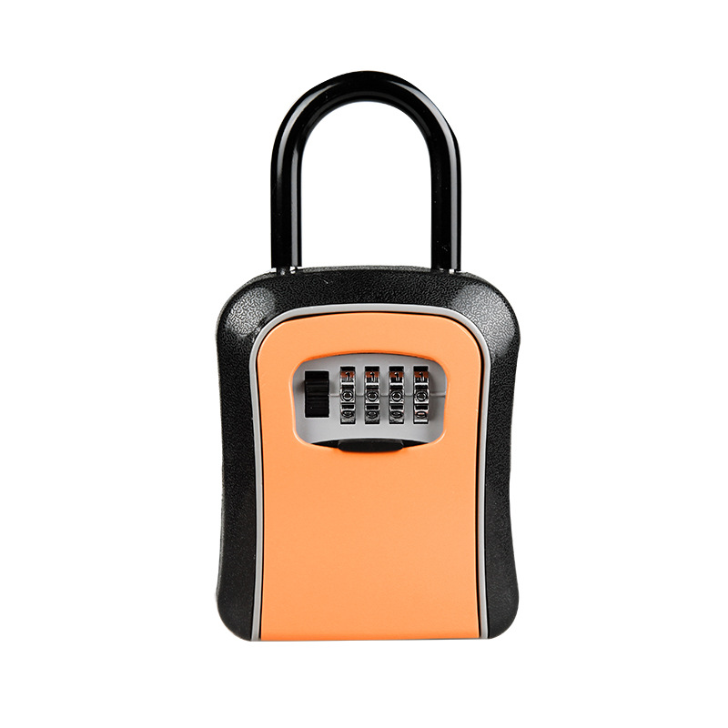 Caja de bloqueo de contraseña sitio de decoración caja de almacenamiento de claves caja de contraseña de instalación sin gancho caja de almacenamiento de contraseña portátil