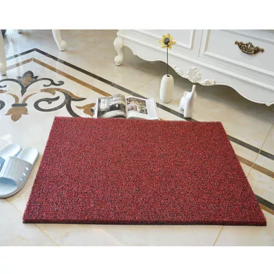 Avtomobil döşəmə paspasları — mat, can be cut to size - black-red-18mm-thickened-40cm60cm-two-pieces