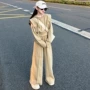宽松连帽直筒春秋季裤子