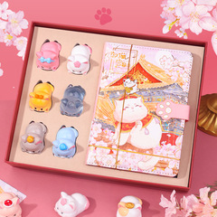 御貓宮中游文具禮盒宮廷貓手賬套裝卡通可愛貓咪故宮文創玩偶禮品