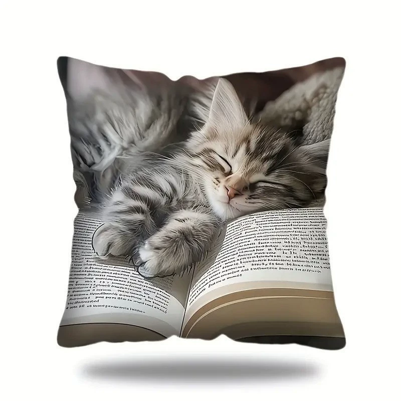 Pillow, plush pillowcase, cute sofa with animals, (Cross-border trading)