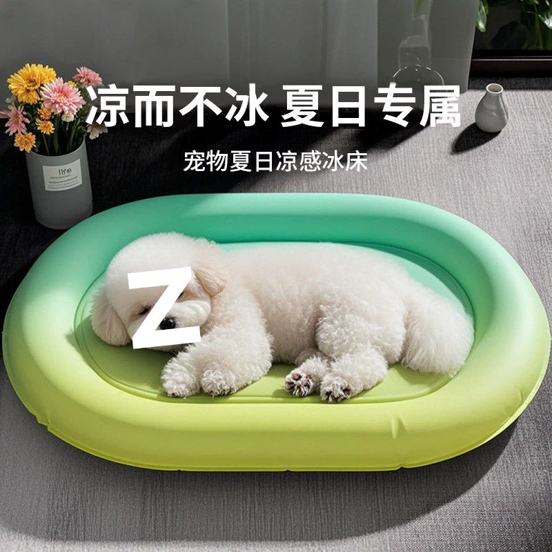 Ледяная подушка для домашних животных, коврик для ледяного гнезда для собак, летнее прохладное гнездо для предотвращения теплового удара для кошек, летняя охлаждающая будка для сна, ледяная подушка для собак